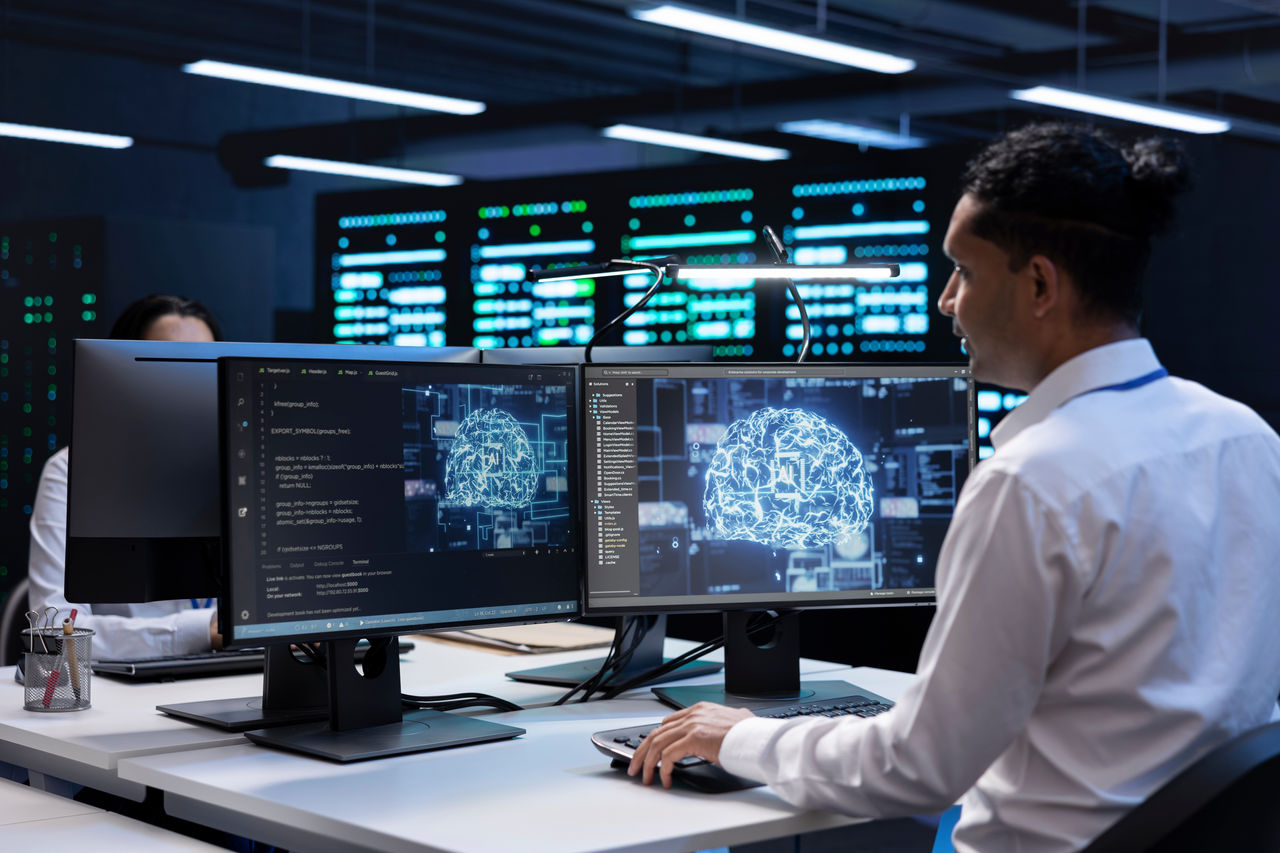 Specialist inspecting neural network data center used for machine learning